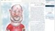 Cartoonist Mahmoud Shokrayi had been sentenced to 25 lashes for depicting parliamentary deputy Ahmad Lotfi Ashtiani as a soccer player.