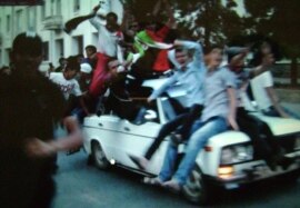 The journalists' sons were arrested while celebrating a victory by Kulob-based soccer team Ravshan.