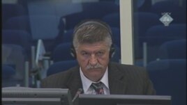 Miloš Škrba na suđenju Radovanu Karadžiću u Hagu, 22. listopad 2012.