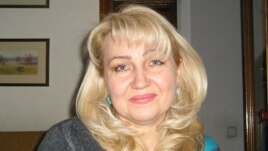 Евгений Жовтистің зайыбы Светлана Витковская. Алматы, 10 қараша 2009 жыл.