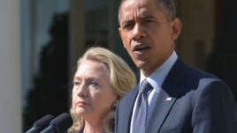 Prezident Obama və dövlət katibi Clinton, 2012-ci il.