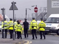 Police at Glasgow airport on July 1 (AFP)