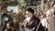 آیت‌الله خمینی به هنگام سخنرانی در بهشت زهرا در ۱۲ بهمن ۵۷