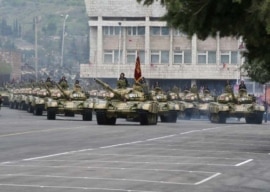 Военный парад в Степанакерте