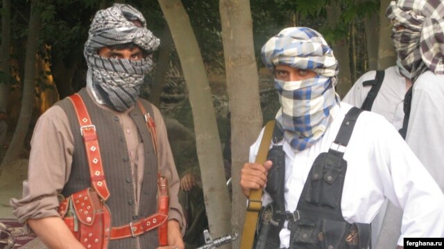 Purported Islamic Movement of Uzbekistan (IMU) militants in Afghanistan's northern Konduz Province (undated file photo)