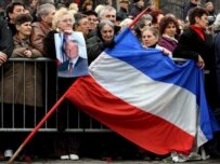 The funeral of Slobodan Milosevic in March (epa)