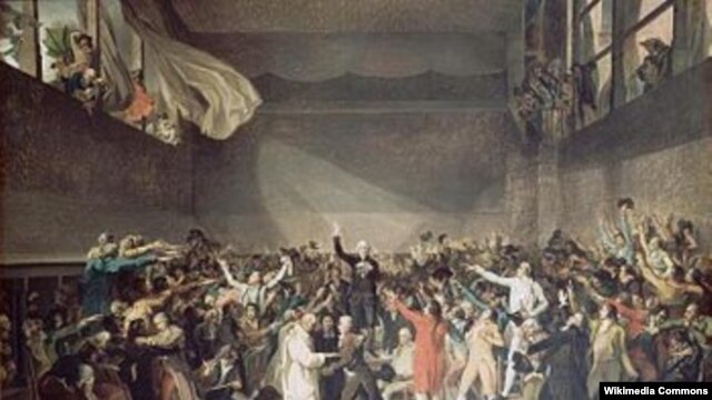 Tabloul lui David, „ Le Serment du Jeu de Paume”