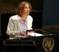 Israeli Foreign Minister Tzipi Livni at the UN on September 20 (epa)