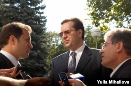 Marian Lupu împreună cu Mihai Ghimpu și Vlad Filat