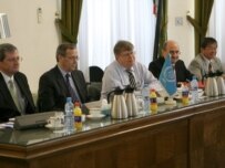 An IAEA delegation holding talks in Tehran last month (epa)