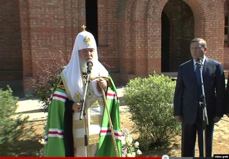 Russian Patriarch Blesses New Church Outside FSB Academy