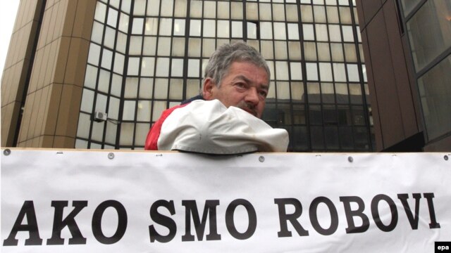 Sa jednog od radničkih protesta u BiH