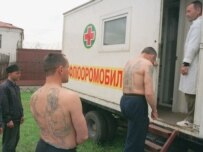 Prisoners being screened for TB in central Russia (TASS file photo)