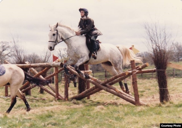Маша и конь Янки в Виндзорском парке