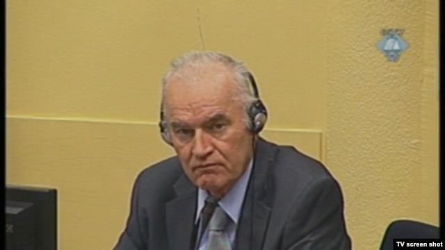 Ratko Mladić u sudnici, 29. ožujak 2012.