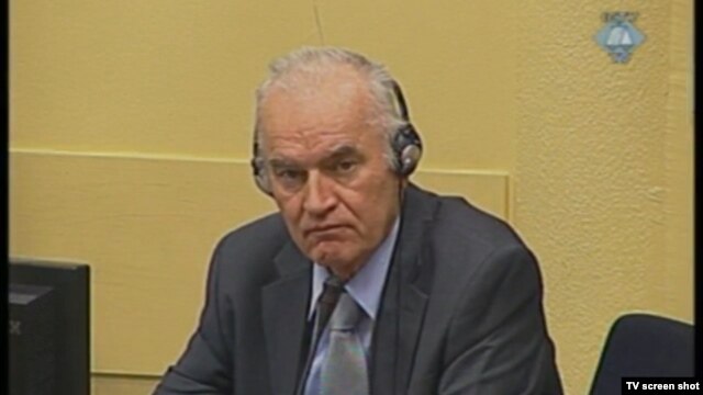 Ratko Mladić u sudnici