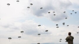 Gürcüstanda hərbi təlimlər.