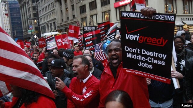 Sa protesta 'Okupiraj Wall Street', New York, oktobar 2011.