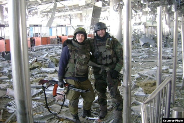 Захисники Донецького аеропорту: «Річ» і «Трофім», початок листопаду (Фото надане Михайлом Кучерявенком)
