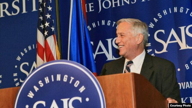BBG Chairman Walter Isaacson speaks at celebrations marking the 60th anniversary of RFE's broadcasts to Czechoslovakia. Photo by Lillis Photography