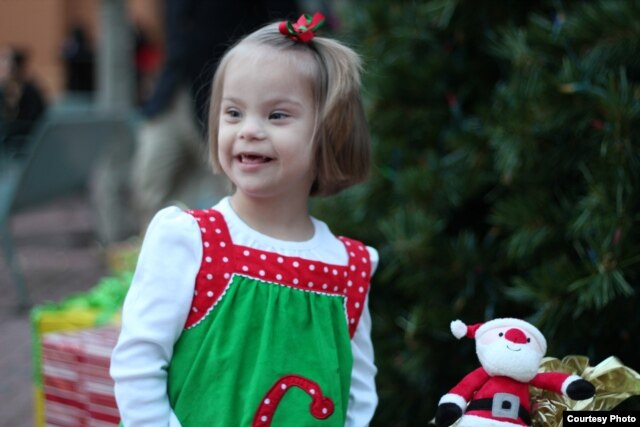 Charlotte, 4, came to the United States in March.