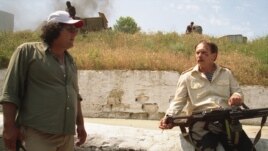 Бахтиёр Худоназаров во время съемок фильма "Танкер "Танго"