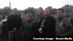 The OSCE says it has no record of having any link with Einars Graudins (second from right).