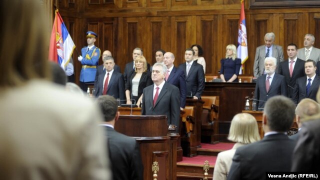 Tomislav Nikolić na polaganju zakletve