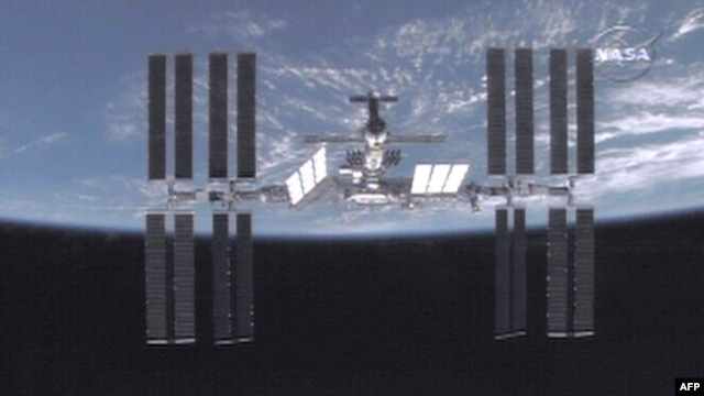 A still image provided by NASA of the International Space Station (ISS) in 2009