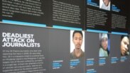 Newseum: "Журналисттерди жок кылуу үчүн жасалган чабуулдар" деп аталган көргөзмө.  Вашингтон. 29-апрель, 2010