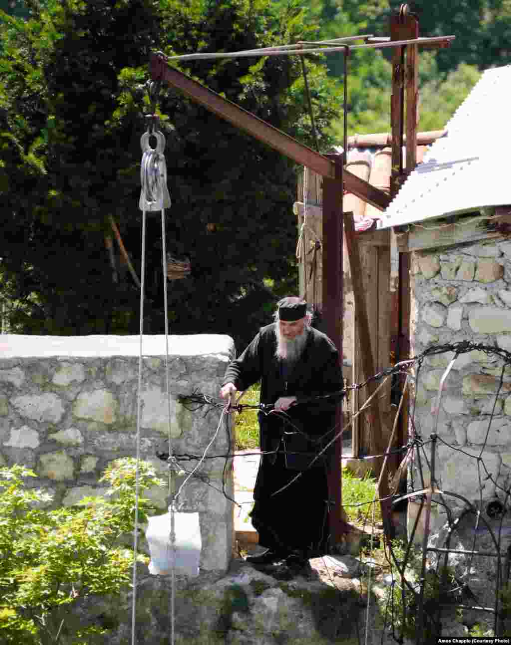 This monk worked as a crane operator in Soviet times.