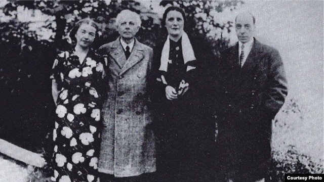 Bela Bartok și Constantin Brăiloiu la Budapesta în 1937