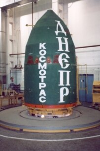 The nose cone of a Dnepr rocket (file photo) (ITAR-TASS)