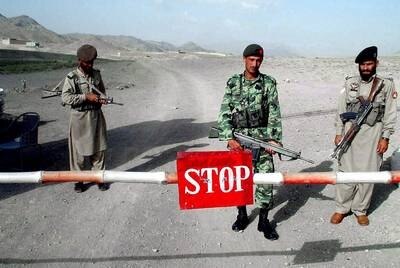 Pakistani paramilitary troops guard a border checkpost in North Waziristan, in western Pakistan's volatile Federally Administered Tribal Areas (FATA)