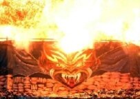 Iranian authorities, in an annual rite, burn some 50 tons of drugs in mid-2004