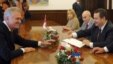 Tomislav Nikolić i Ivica Dačić prilikom davanja mandarta, Beograd, 28. juni 2012.
