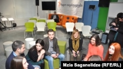 Georgia -- Students of Radio Tavisupleba Media School in Tbilisi, 21Feb2013