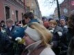 Opposition party members began their efforts in St. Petersburg on November 25 outside the local offices of Yabloko