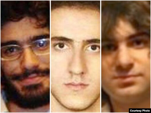از راست: امیر جوادی فر، محمد کرمانی و محسن روح‌الامینی، سه تن از قربانیان بازداشتگاه کهریزک