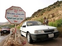 A guard mans a checkpoint in northern Iraq on the border with Turkey (file) (AFP)