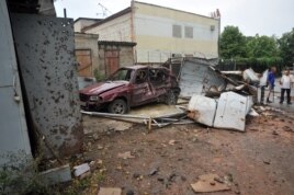 Последствия боевых действий в Луганске