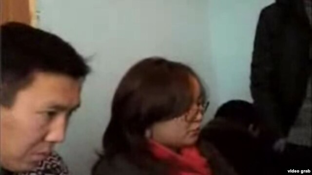 A screen grab from one of the videos purporting to show a woman with connections to the Respublika party coaching people on voter fraud.