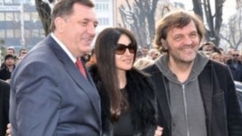 Milorad Dodik, Monika Beluči i Emir Kusturica u Banjaluci