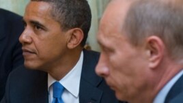 U.S. President Barack Obama (left) and Russian Prime Minister Vladimir Putin at a meeting in 2009
