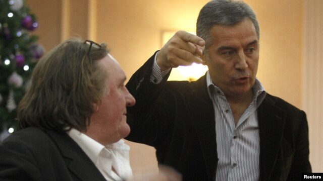 Milo Đukanović i Žerar Depardje