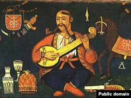 Козак Мамай. Народна картина. Олія. 18 ст.