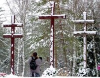 Cemetery in the Kuropaty woods for thousands of Belarusians executed during Stalin's terror (TASS)