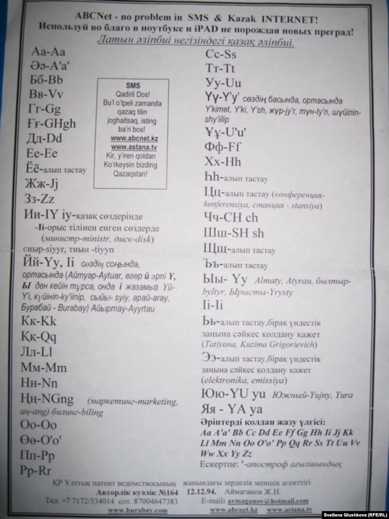 Казахский алфавит предлагают сократить до 26 букв и сделать латинским -  ГолосИслама.RU (Voice of Islam in Russia)