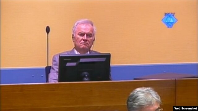 Ratko Mladić u sudnici Haškog tribunala