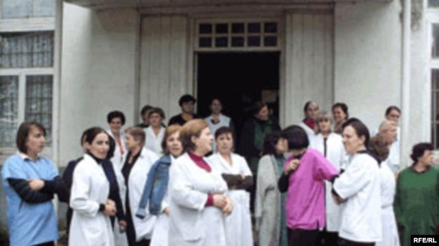ექიმების საპროტესტო აქცია ზუგდიდში, 2010 წელი
